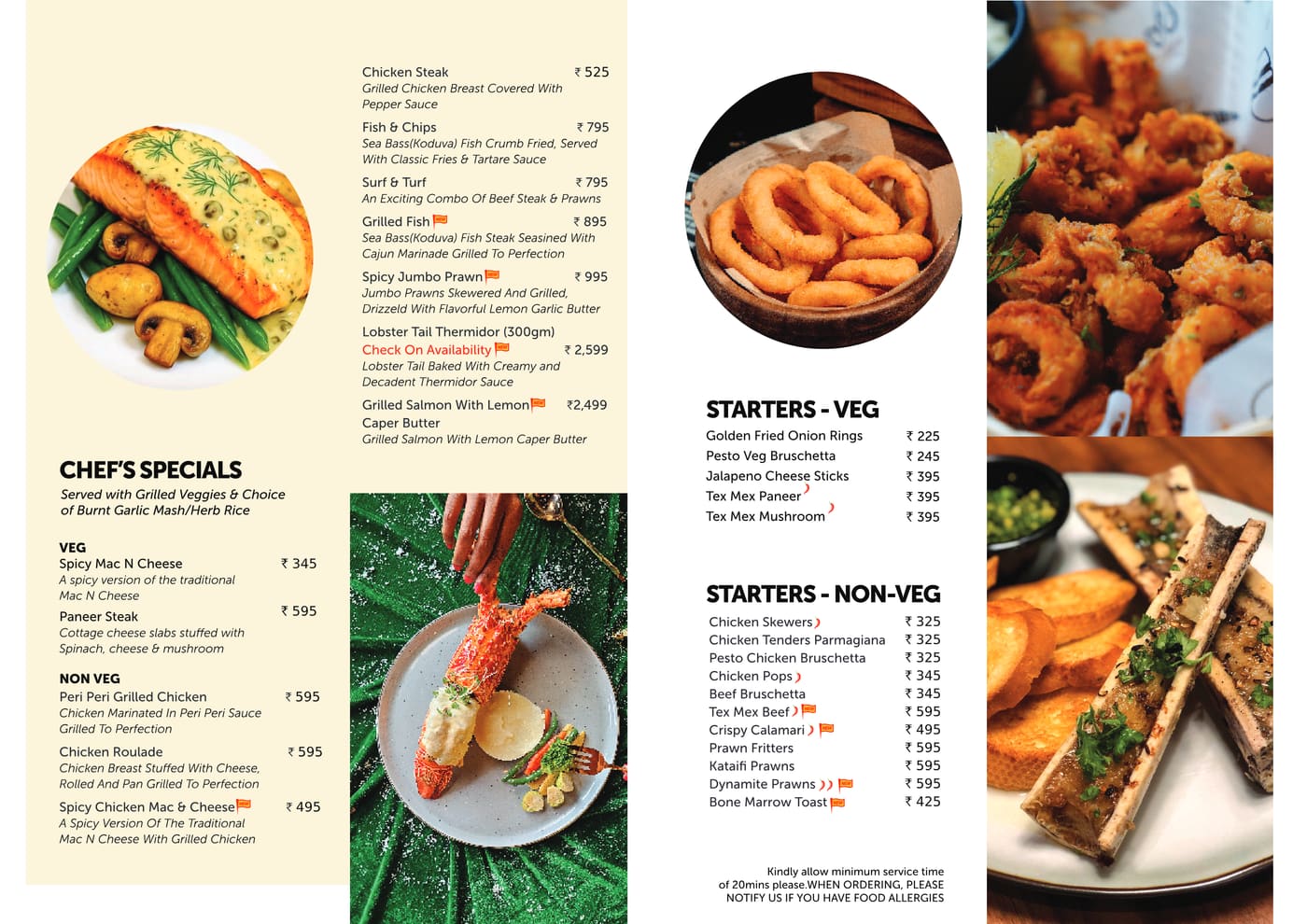 Goldman's Steakhouse menu page 4